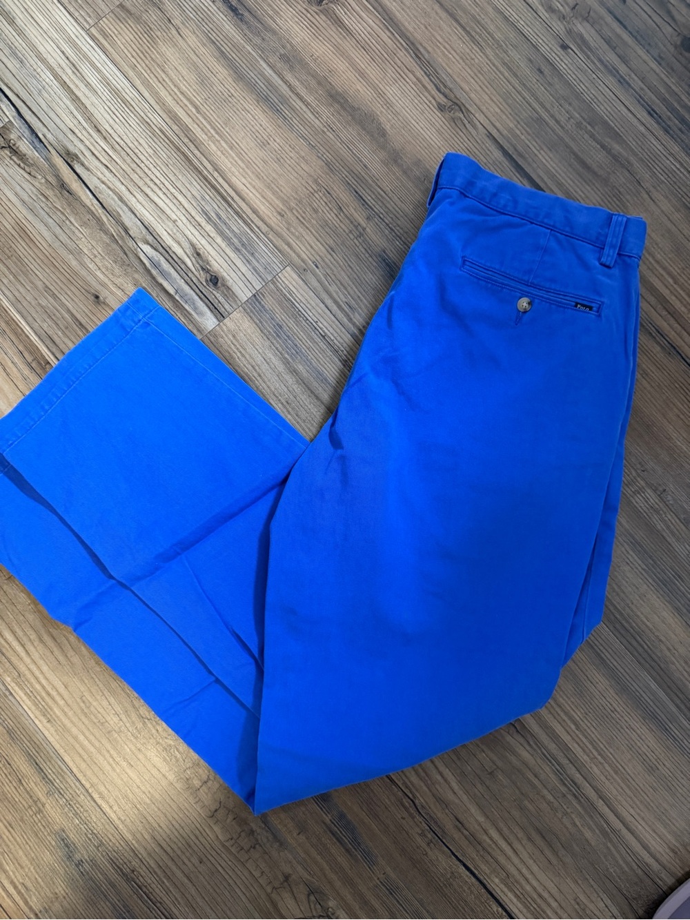 Polo by Ralph Lauren Men’s Bright Blue Chinos classic fit fit 34x34